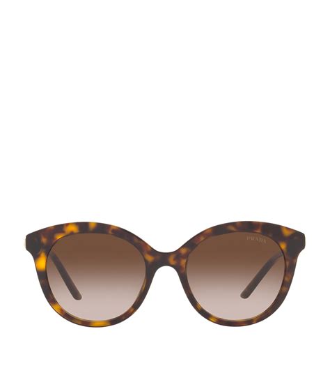 prada tortoise shell round sunglasses|prada sunglasses women's tortoise.